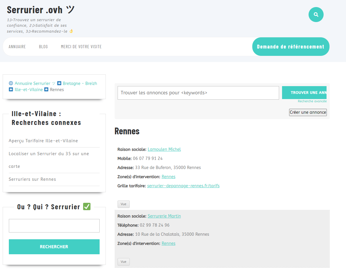 serrurier ovh rennes